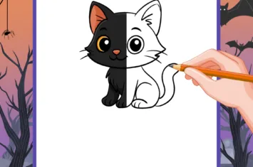How to Draw a Halloween Cat: Cute and Simple Guide