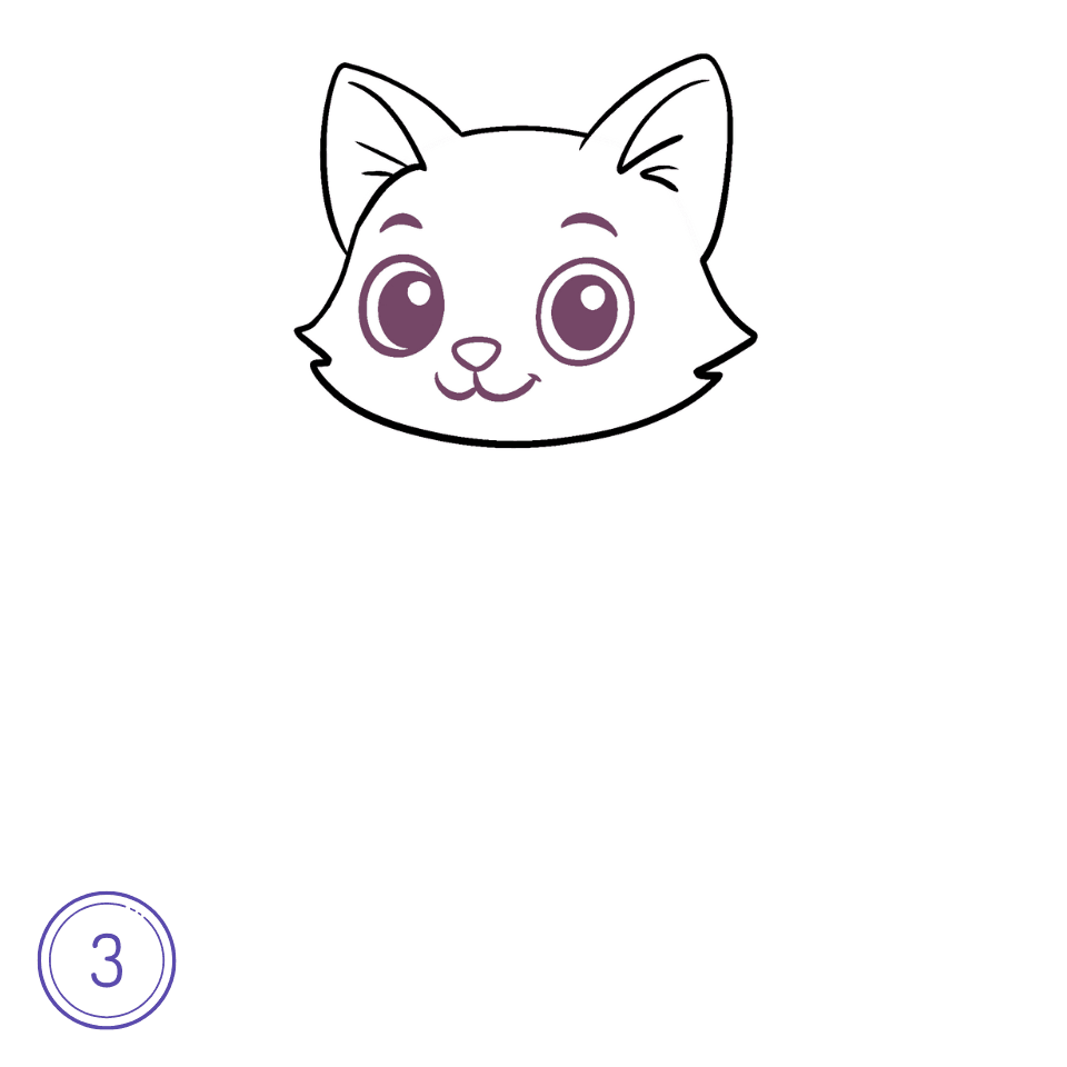 Cómo Dibujar un Gato de Halloween Paso 3