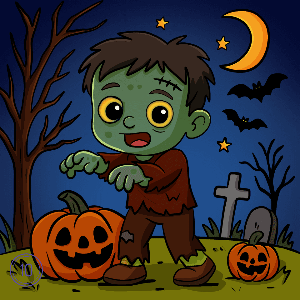 Hoe een Zombie te Teken Stap 10