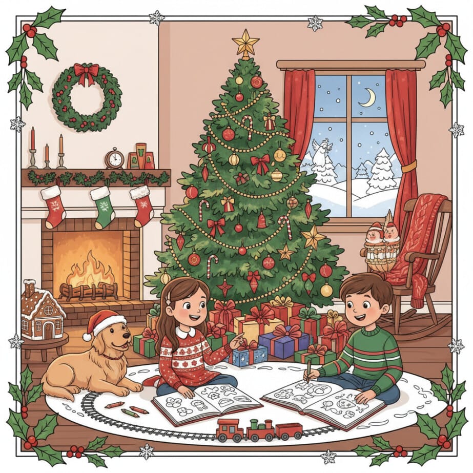 Printable Coloring Page Christmas 2