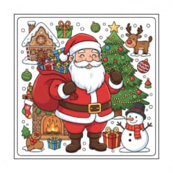 Christmas Color Page Free - Origin image