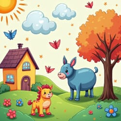 4 Seasons Coloring Page - Origin image