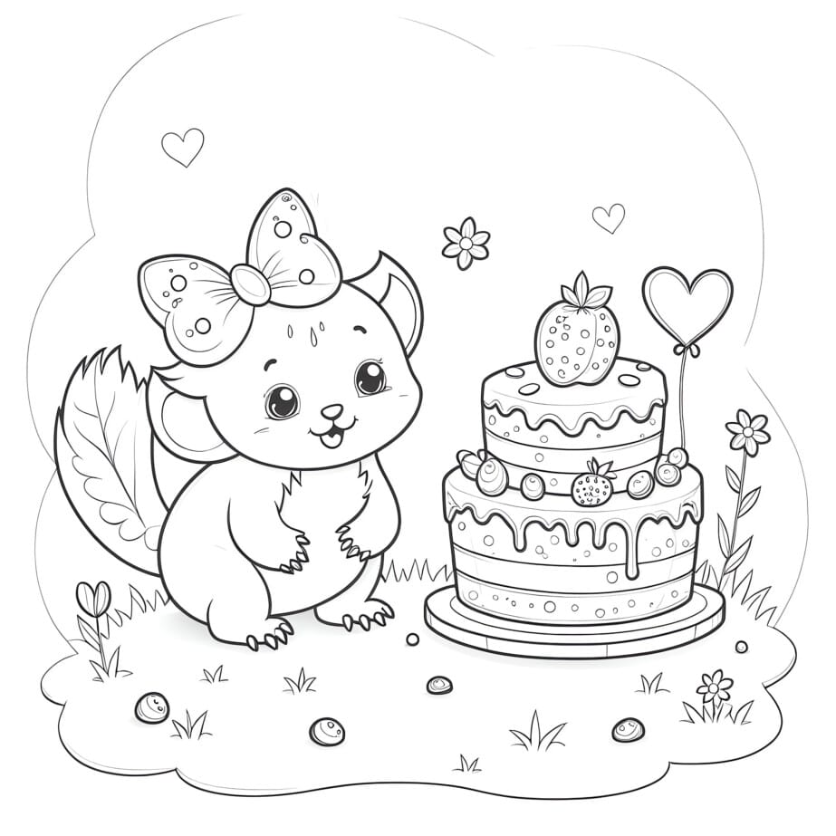 Cake Coloring