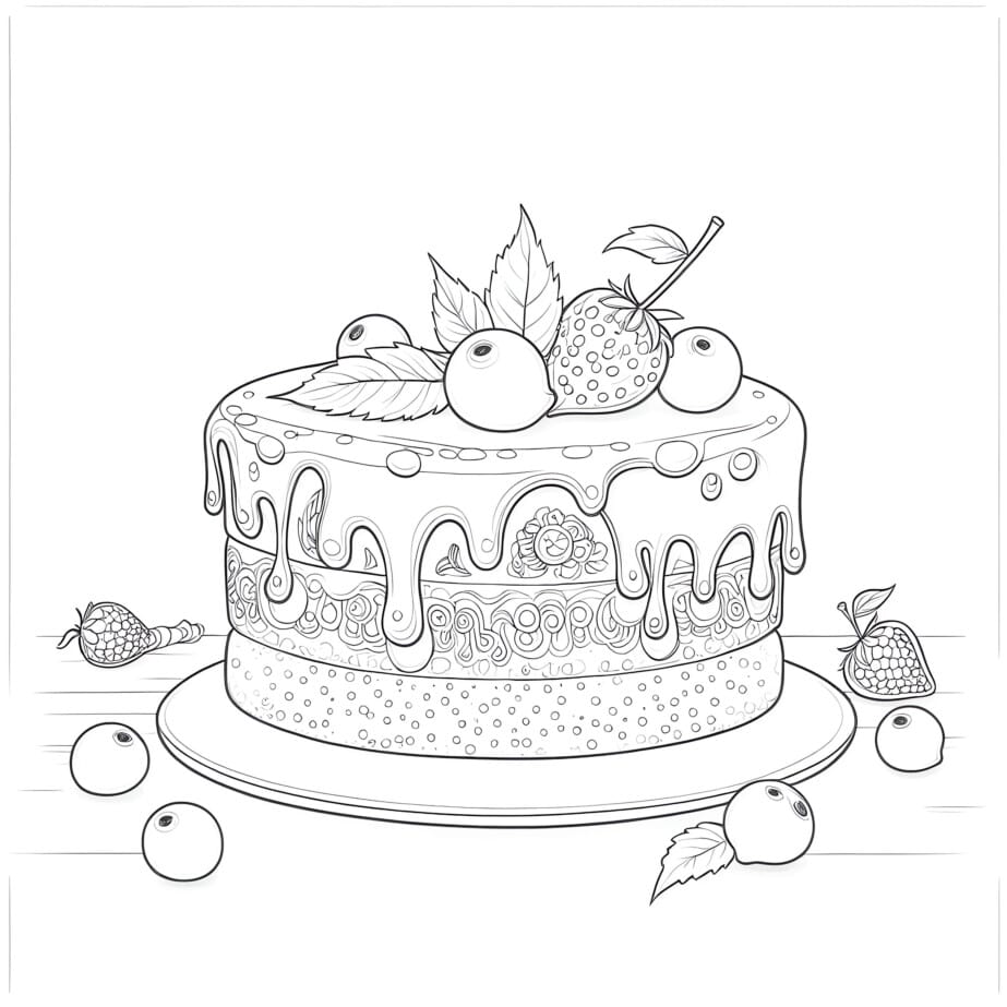 Cake For Coloring