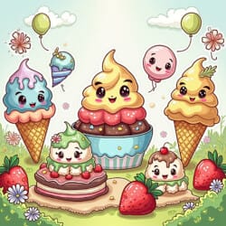 Ice Cream Color Sheet - Origin image