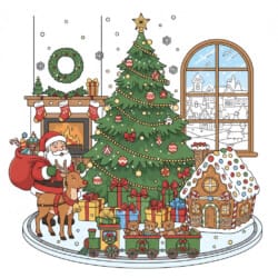 Christmas Free Coloring - Origin image