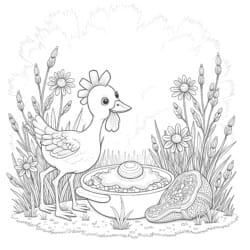 Green Eggs And Ham Coloring Sheet - Printable Coloring page