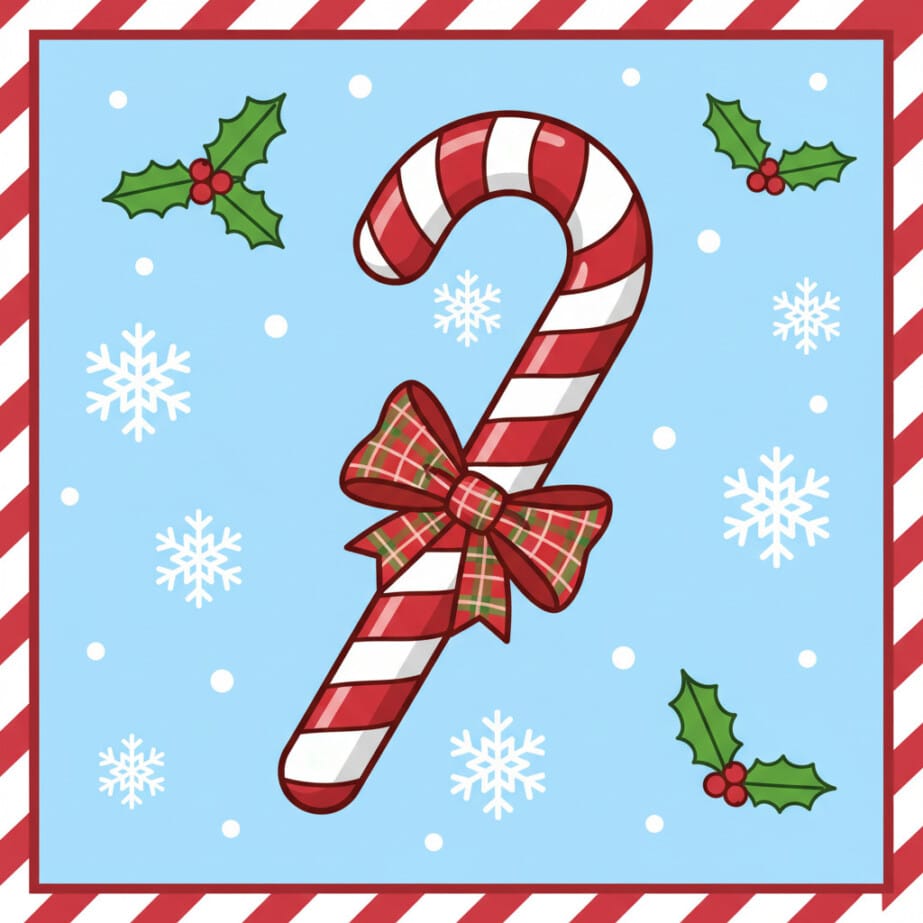 Candy Cane Colouring 2