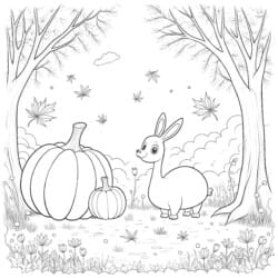 Fall Adult Coloring Page - Printable Coloring page