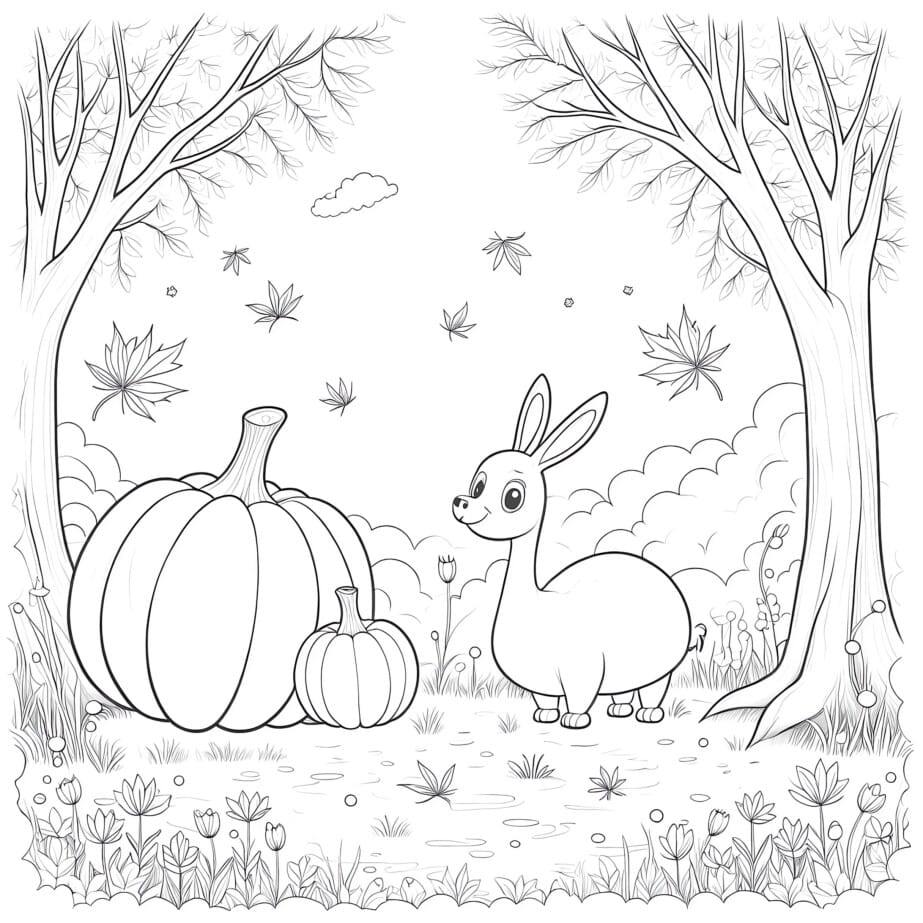 Fall Adult Coloring Page