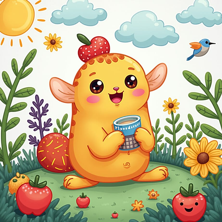 Coloring Sheet Food 2