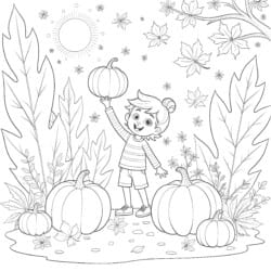 Free Printable Fall Coloring Page - Printable Coloring page