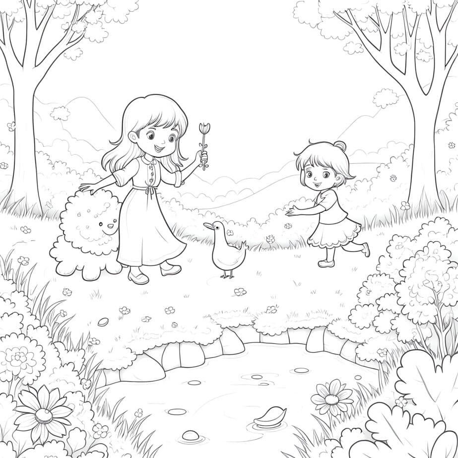 Four Seasons Coloring Sheet