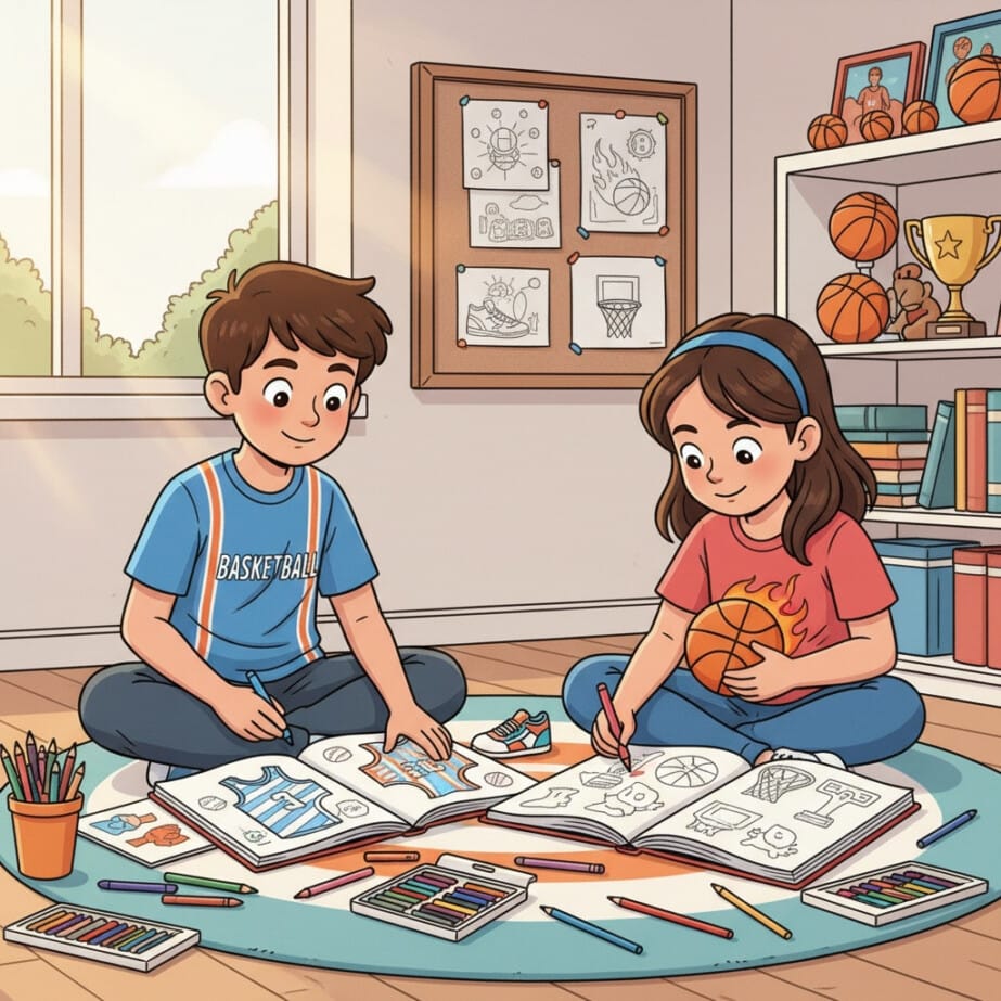 Basketball Coloring 2