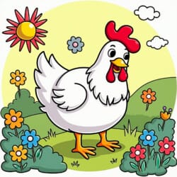 Chicken Color Page - Origin image