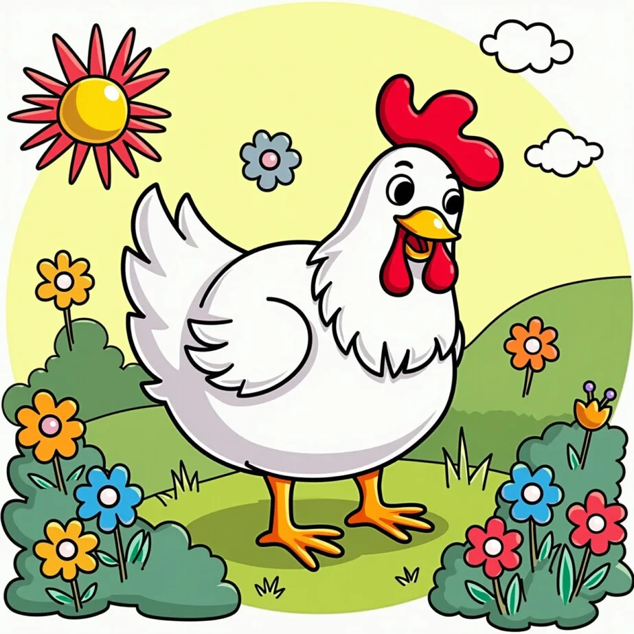 Chicken Color Page 2