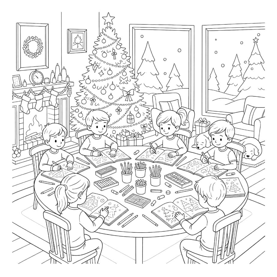 Christmas Page Coloring
