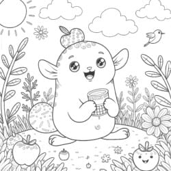 Coloring Sheet Food - Printable Coloring page