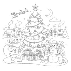 Christmas Coloring Page Free Printable - Printable Coloring page