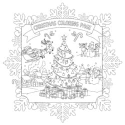Christmas Colouring Page Free - Printable Coloring page