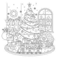 Christmas Free Coloring - Printable Coloring page