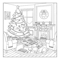 Christmas Coloring Print - Printable Coloring page