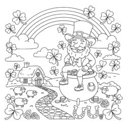 St Patrick's Coloring Page - Printable Coloring page