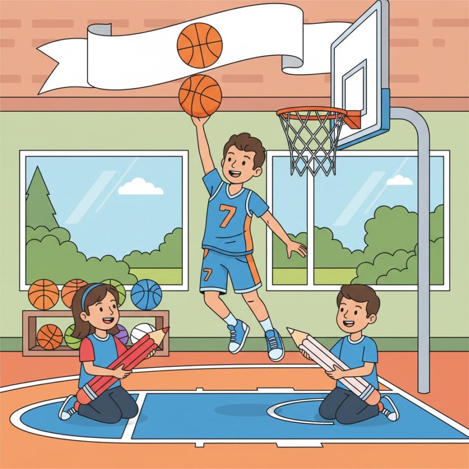 Basket Ball Coloring 2