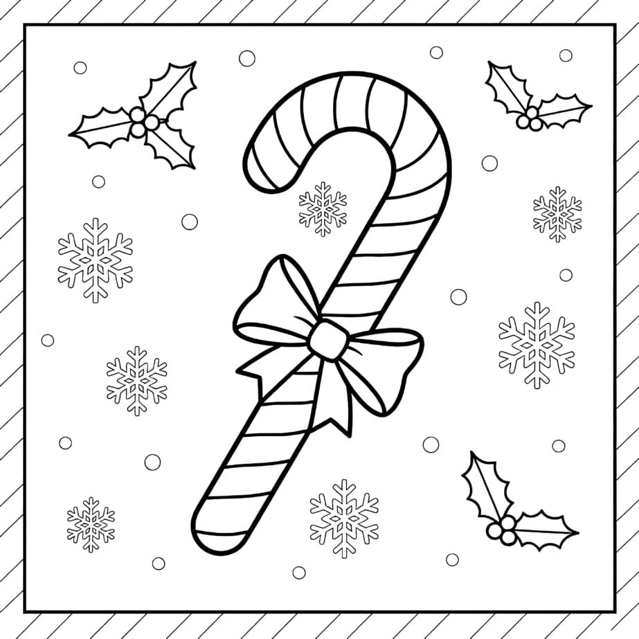 Candy Cane Colouring