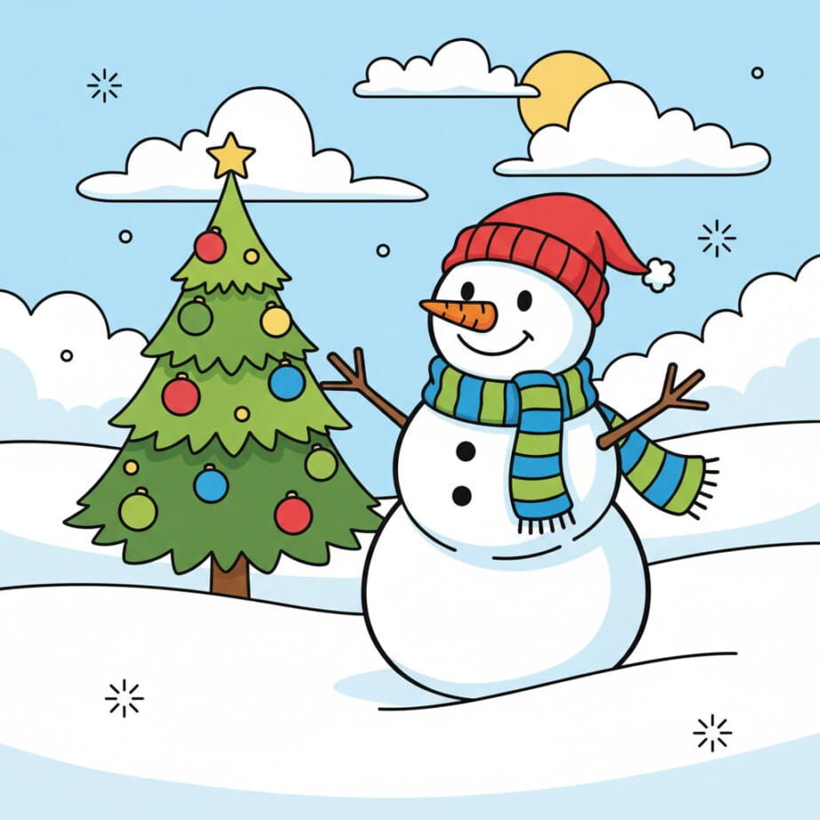 Childrens Christmas Colouring 2