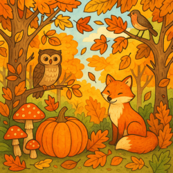 Autumn Colouring Sheet - Origin image