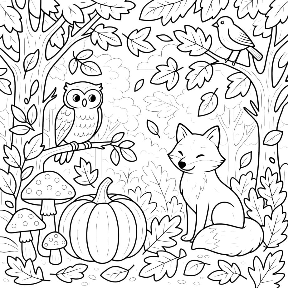 Autumn Colouring Sheet