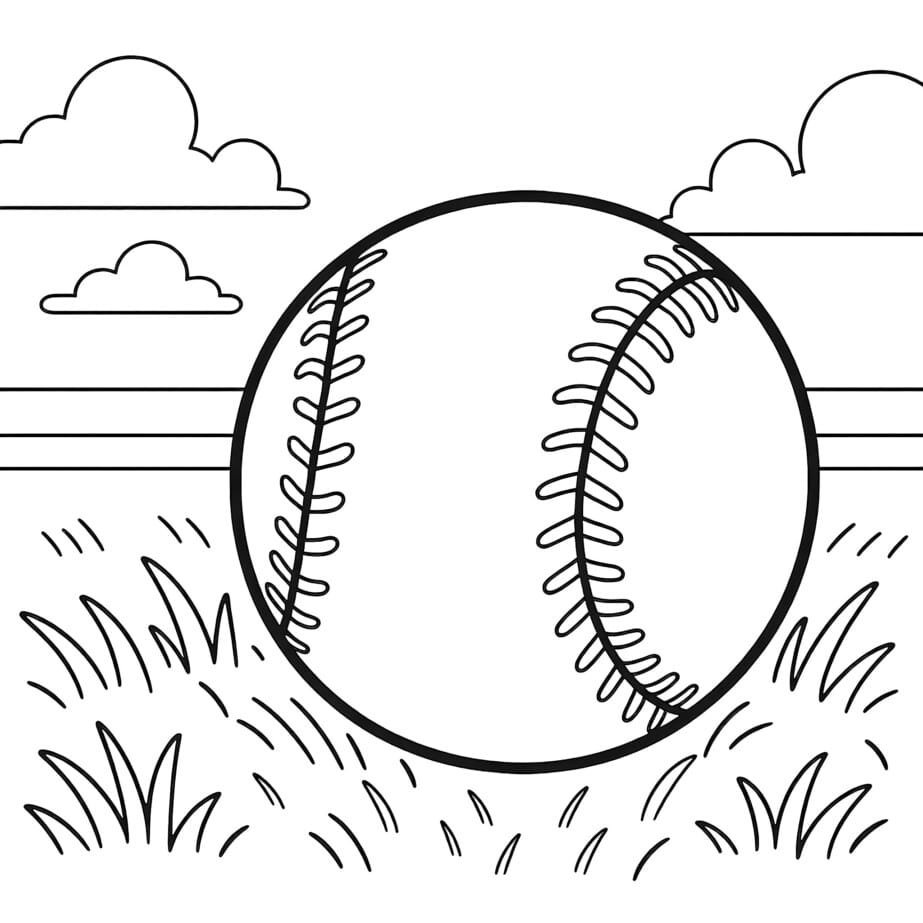 Baseball Color Sheet