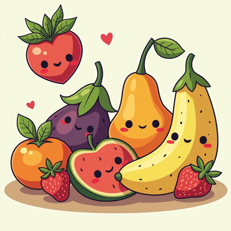 Coloring Sheet Fruit 2