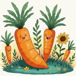 Carrot Coloring Page - Origin image