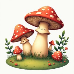 Mushroom Colouring Page - Origin image