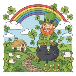 St Patrick's Coloring Page - Origin image