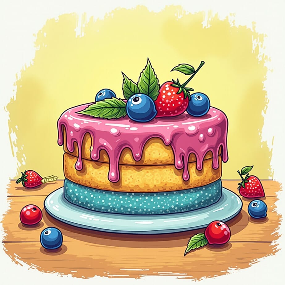 Cake For Coloring 2