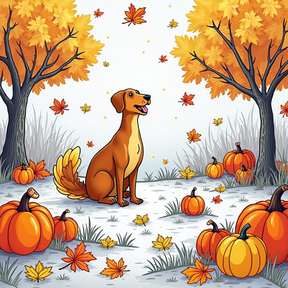 Fall Coloring Sheet Printable 2