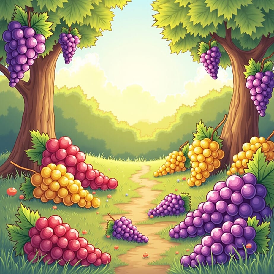 Grapes Coloring Page 2