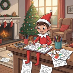 Elf On The Shelf Colouring - Origin image