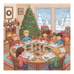 Christmas Page Coloring - Origin image