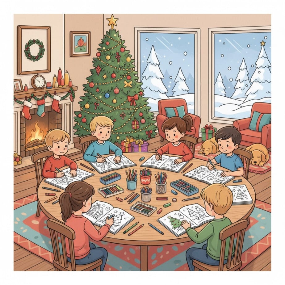 Christmas Page Coloring 2