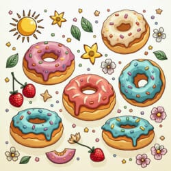 Donut Coloring - Origin image