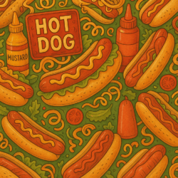 Hot Dog Coloring Page - Origin image