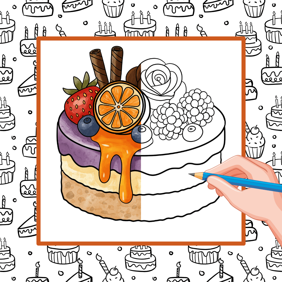 How to Draw a Cake