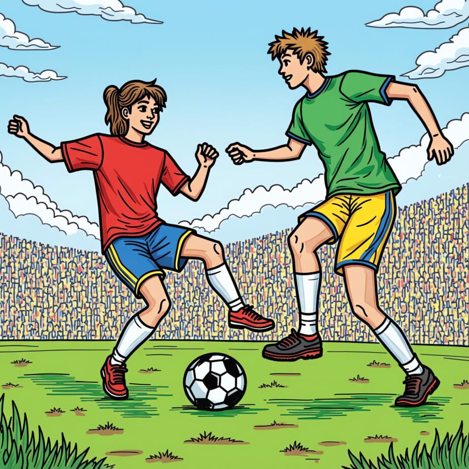 Soccer Picture To Color 2