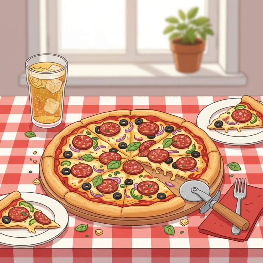 Pizza For Coloring 2