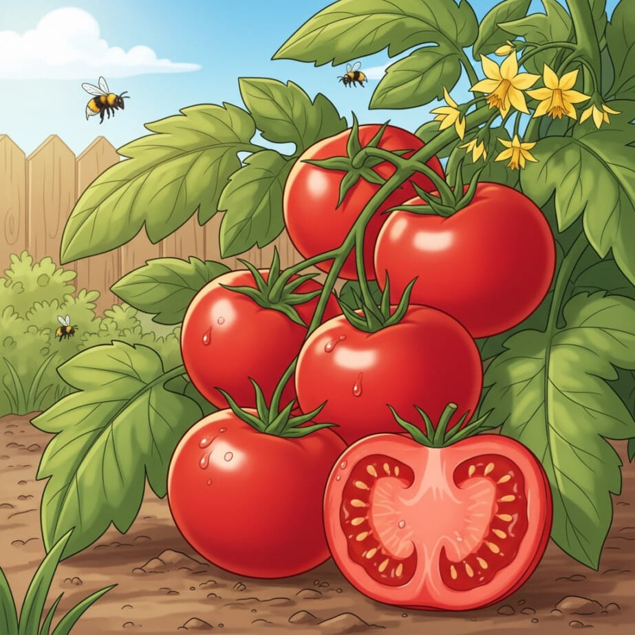 Tomato Coloring Page 2