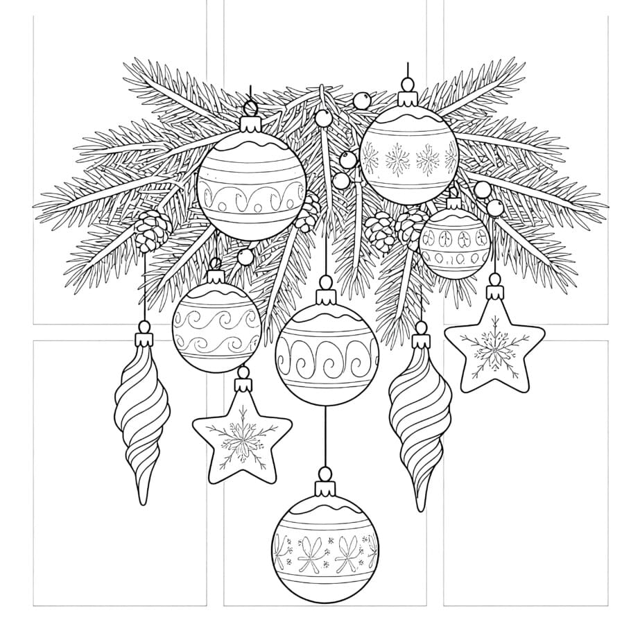 Christmas Decor Coloring